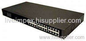 24 Port 10/100Mbps Mount Rack Network Ethernet LAN Metal Housing Heavy Duty Switch