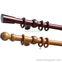 wood curtain pole