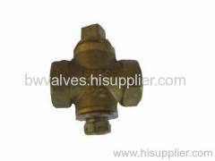 Brass plug valve