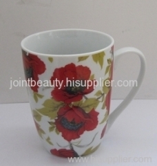 Flower ceramic cup