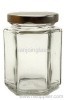 Hexagonal Glass Jar