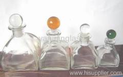glass bottle with stopper