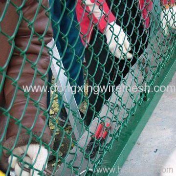 PVC chain link fence