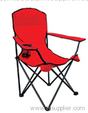 red beach chair