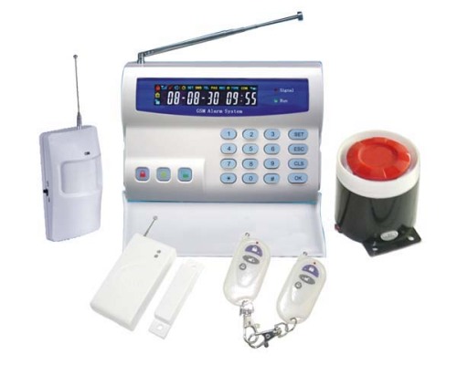 Color LCD display GSM burglar alarm system