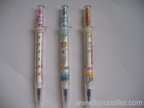 Promotional syringe Gel Pen