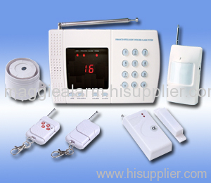 16 wireless zones LED display home alarm system
