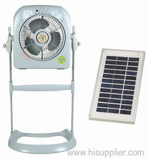 10" Solar Rechargeable Fan