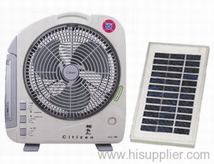 12" Solar Rechargeable Fan