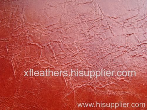 PU leather with velveteen backing