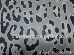 PU leather of leopard skin