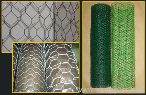 Galv hexagonal wire mesh