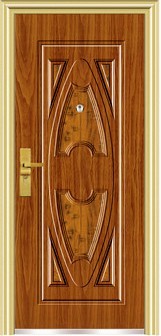 steel wooden security doors