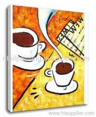 Coffee oil painting