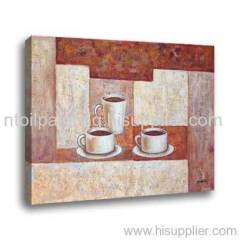 Coffee oil painting