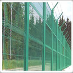 Wire mesh protecting fence