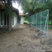 Wire mesh protecting fence