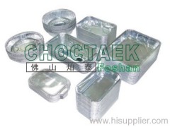 Aluminum foil container stacker