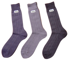 Gentleman jacquard Mercerized cotton socks