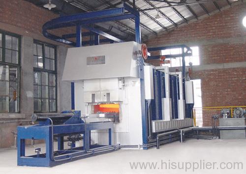 Push tray type annealing continuing production line