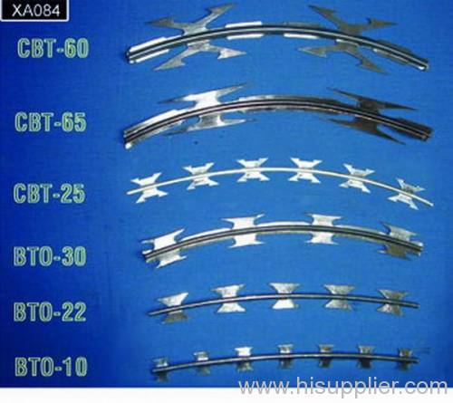 hot galvanized razor barbed wire