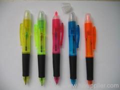 3 ink ball pen +1 highlighter pen