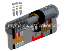 Dimple key cylinder RADIAL PINS style