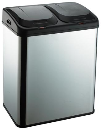 stainless waste bin