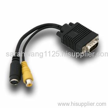 VGA TO S-VIDEO / RCA COMPOSITE ADAPTER CABLE