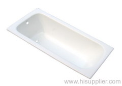 enamel cast iron bathtub