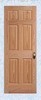 red oak 6 raised panel door