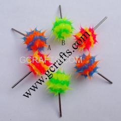 Spiky Rubber Earring