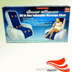 Inflatable massage chair