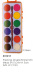 24colors round oil pastel pack in color paper box