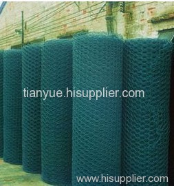 PVC-coated hexagonal wire netting