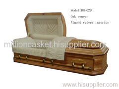 Oak Veneer Casket