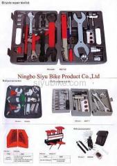 Bicycle repair tool set