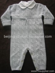 Baby Cashmere Smocked Romper