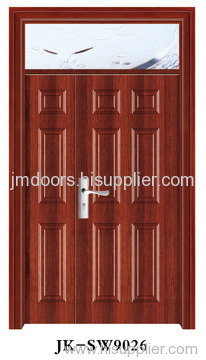 steel wooden door