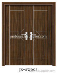 steel wooden door