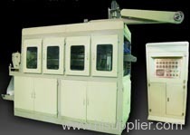 Full-automatic plastic cup thermoforming machine