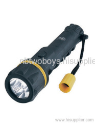 Water Resistant Rubber Flashlight