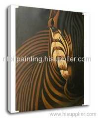 Zebra oil painting