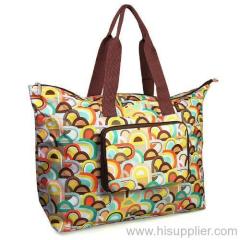 Printed duffle bag