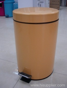 5L paint coating metal flat head circular bin