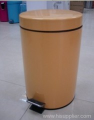 10L paint coating metal flat head circular bin