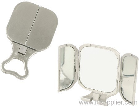 Plastic folding mirror