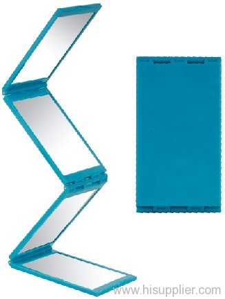 Plastic folding mirror