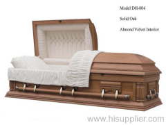 hardwood casket