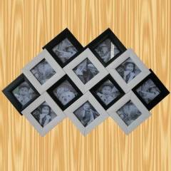 white and black photo frame